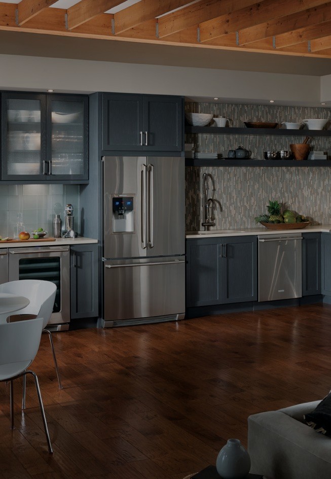 Kitchen Cabinets and hardwood flooring